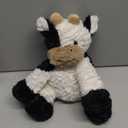 Hopearl Adorable Plush Cow Toy Floppy Dairy Cattle Soft Stuffed Animal Cute Birthday Gifts for Boys Girls Kids Toddlers, 9'' (Black and White)