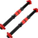 Garneck Threaded Dumbbell Handles,2pcs Adjustable Dumbbell Bar Handles with 4pcs 1inch Spin-Lock Collars for Sport Training Workout (40cm)