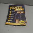 2 x APEXUP Compression Knee Brace for Women, Copper Compression Sleeve for Knee Support, Arthritis Pain Relief, Meniscus Tear, ACL, Running (Small, Dark Grey+Red)