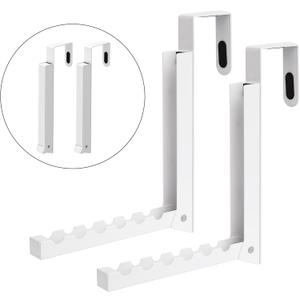 Over The Door Hanger Hooks for Clothes, Over The Door Clothes Drying Rack for Laundry, Heavy Duty Metal Foldable Portable Clothing Hanging Rack (2 Pack)