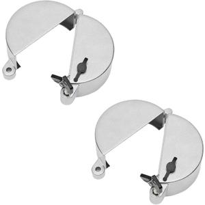 2 PCS Semi Truck Locking Fuel Cap Cover Diesel Zinc Fuel Tank Cap Cover Compatible with Freightliner, Sterling and Western Star Class 8 Trucks