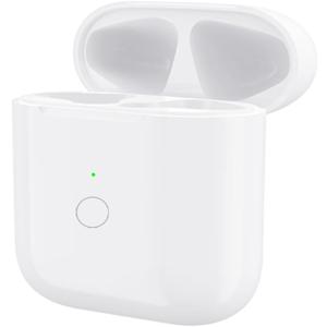 Wireless Charging Case Only for AirPods 1st 2nd gen Charger Case Compatible with AirPods 1/2 Gen Replacement Charger Cases, Support Bluetooth Pairing & Sync Button, Earbuds Not Included