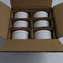 LE TAUCI Ramekins 6 OZ, Ceramic Souffle Dishes, Oven Safe Custard Cups for Baking, Creme Brulee, Pudding, Dessert, Microwave & Dishwasher Safe, Set of 6, White