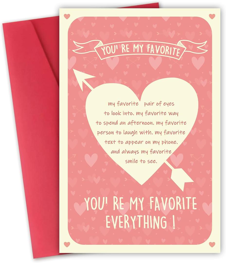 2 x Valentines Day Card Gifts for Him Her, Anniversary Valentines Day Cards for Men, Women - Birthday Cards, Valentines Day Wedding Gifts for Him, Her, Boyfriend, Husband, Wife (DTK-252)