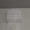 novelinks Transparent 4" x 6" Photo Storage Boxes, 6 Inner Photo Organizer Cases with Tray, Picture Storage Containers for 4x6 Prints, Craft & Memory Card Sorting Box (Clear 1Pack)