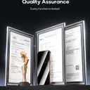 3 Pack for iPhone 12 Pro Max Tempered Glass Privacy Screen Protector, Dust Free CABIN, Auto Positioning, Bubble Free, Privacy Protection, Easy Installation,9H+ Hardness