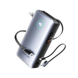 JOYFAR Portable Charger Power Bank - Travel Essentials Laptop Battery Pack 65W AC Plug GaN 25000mAh Built in Cable USB C Phone Fast Charging Compatible with iPhone 16 15 14 13 12 iPad MacBook Samsung