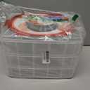 VTG Bead Organizer Box, 84 Pcs Small Organizers, 3-Tier Bead Storage Containers Portable Organizer and Storage Box Stackable Plastic Cases for Bracelet Making DIY Jewelry Nail Charms