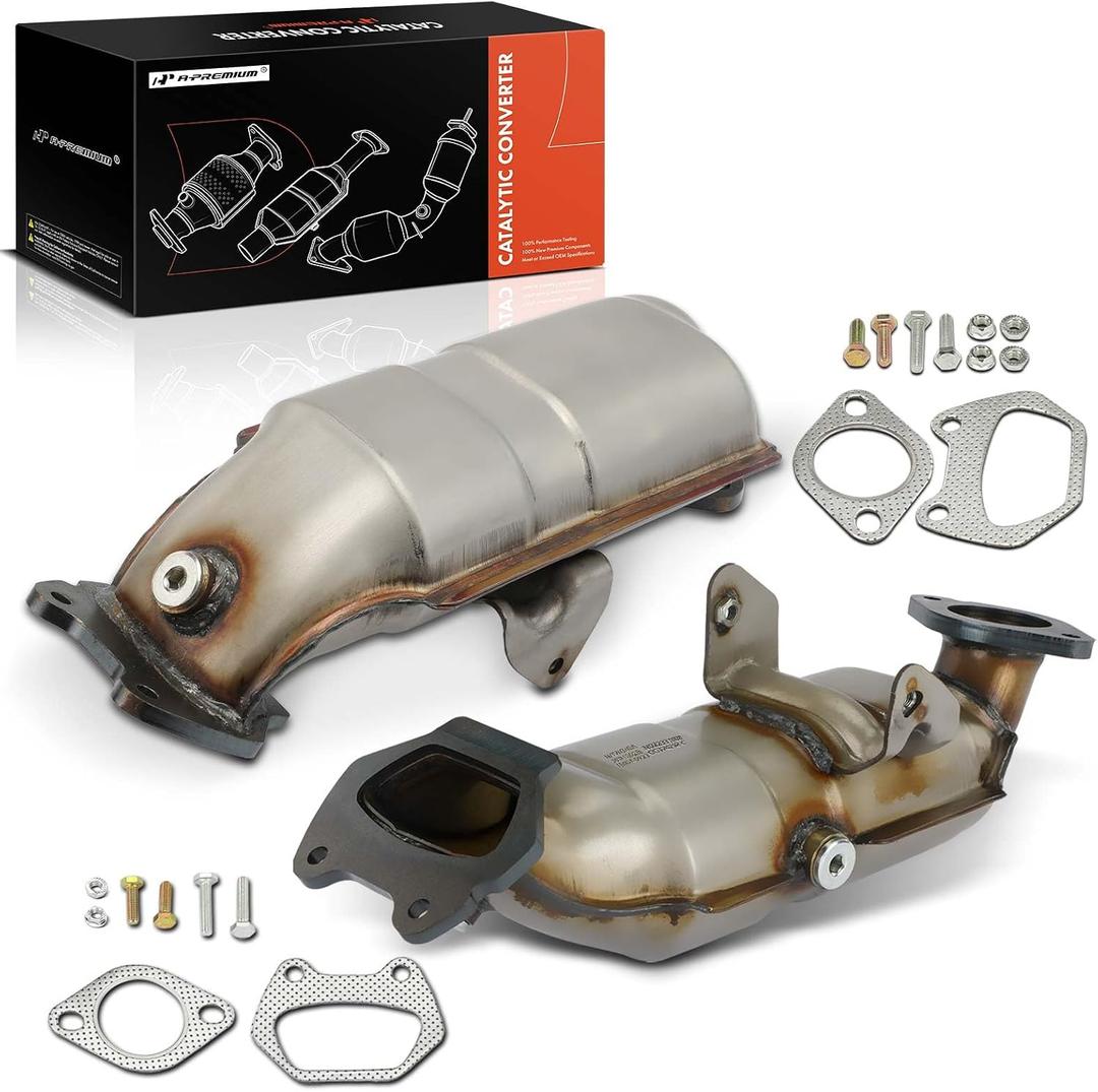 A-Premium Front and Rear 2-PC Catalytic Converter Kit Direct-Fit Compatible with Ram ProMaster 1500 2014-2021, ProMaster 2500 2014-2021, ProMaster 3500 2014-2021, 3.6L, EPA Compliant