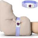 Heel Protectors for Bed Pressure Sores,Foot Boot Pillow Comfort Cushion for Bedridden Patients Remove Bedsores, Ankle Booties Pad for Ulcer Pain Relief While Sleeping (Pack of 1 Count, Khaki)