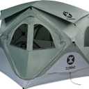 Pop Up Tent for Camping, Instant Cabin Hub Tent 4 Person, Waterproof Hub Shelter with Rainfly & Removable Floor, Easy Setup Windproof Large Family Shelter for Outdoor & Overlanding