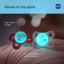 MAM Original Baby Pacifiers 0-6 Months, Binky for Newborn Babies, BPA-Free Skin Soft Silicone Nipple, Glows in The Dark, Developed with Medical Experts, 4 Count, Made in Europe