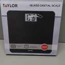 Taylor Digital Bathroom Scale, 440 lb Cap, Red LED, Anti-Slip, Black
Tempered safety glass for stability, backlit display readable from any angle, instant results, low profile modern design