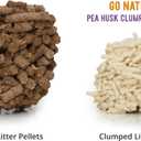 Catit - Go Natural Pea Husk Clumping Cat Litter - Lightweight, Dust Free, Easy Cleaning & Scooping, Flushable Kitty Litter with Odor Control & Subtle Fragrance - 12.3 Lbs, Lavender Scented