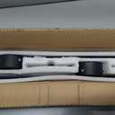 Battery Operated Modern Wall Sconces, Dimmable Wireless Wall Light Set of Two with Remote Control, 3 Color Temperatures, Rechargeable LED Wall Sconce for Bedroom, Living Room, Hallway, 23.6 Inch Black