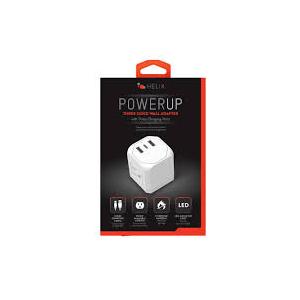 Power up Three Sides Wall Adapter With USB-C & USB-A Charging Ports