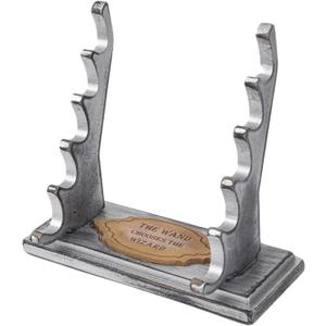 Extguds Wooden Magic Wand Holder and Display Stand,Wizard Wand Stand for Desktop Display Decoration and Collection,5 Tiered Wooden