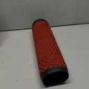 Smiry Front Door Mat Outside Entrance, Heavy Duty Sturdy Natural Rubber Doormat, Trap Dirt and Moisture, Easy Clean Low Profile Mats for Indoor Outdoor Entry, Grid Geometric (29.5x17, Wine Red)