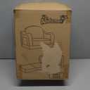 aodisman Thick Comfy Toddler Chair and Couch for Kids,2-in-1 Soft Plush Fold Out Sofa for Children,Convertible Couch to Lounger for Toddler (Blue Dinosaur)