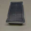 Bangp Large Ice Cube Tray for Whiskey,2 Pack Stackable Big Ice Cube Molds Make 16 Big Whiskey Ice Cubes,Easy Release Square Ice Cube Maker for Cocktails,Whiskey,Soups and Frozen Treats (Black)