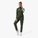 TEZO Womens Full Zip-Up Hoodie Tracksuit Set Long Sleeve Casual Jogging Suits Workout Gym 2 Piece Outfits with Pockets, Size XL