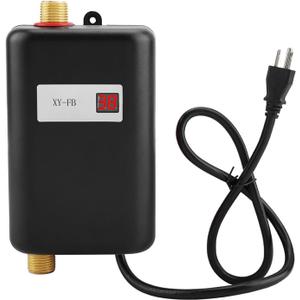 ZPSHYD Tankless Water Heater Electric, 110V 4500W Under Sink Water Heater Electric Instant Water Heater Hot Water Heater Electric Tankless Hot Water Heater for Kitchen and Bathroom (Black)
