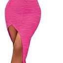 Womens 2 Piece Outfits Sexy Club Outwear Night Out Crop Top and Bodycon Skirt Set Dresses, L , Color Pink