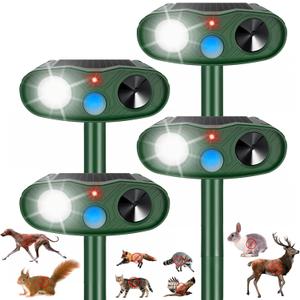 2026 Sonic Fortress Pro Deer Repellent Devices, Racoon Repellent Outdoor Squirrel Fortress Pro Animal Repeller Cat Deterrent with Motion Sensor& Light to Scare Bear Rabbit Skunk for Garden Yard(4)
