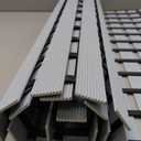 DEXI Bathtub Shower Mat Non Slip, 24x35 Bath Tub Floor Mats, Textured Bathroom Bathmat, Drain Holes, Washable, Easy Dry, Grey