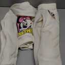 Disney Minnie Mouse Girls Pullover Hoodie and Pants Set for Toddler and Big Kids (6X, White)