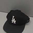 47 Los Angeles Dodgers Hat Mens Womens Adjustable Baseball Cap, Structured Fit, Black/White, One Size
