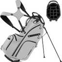 Findway 14 Way Golf Stand Bag, Lightweight Golf Bag with Stand for Men Women, Golf Club Carry Bag with Dual Strap, Rain Cover, Multiple Pockets, Golf Ball Holder