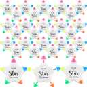 30 Pcs Inspirational Highlighters Bulk Multicolor Star Pens Brush Tip Highlighters 5 Colors Markers Bulk Testing Motivation Gifts for Students