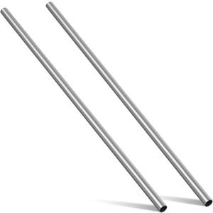Hicarer 2 Pack 316 Stainless Steel Tubing, 1" Od (0.98"/25mm), 16 Gauge (1.5mm Wall), Round Metal Tube Industrial Metal Tubing for Home Furnishing, Machinery, Weldable/DIY Fabrication(48 Inch)