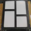 Picture Frame Collage 4x6 and 4x4 Photos Display, Multiple Photo Frames with Tempered Glass, Family Picture Frames Wall Decor or Tabletop, Rustic Black, 1 Pack size 9.3"x11"