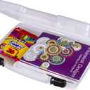 ArtBin 8017AB 17 inch Quick View Carrying Case, Portable Art & Craft Organizer with Handle, [1] Plastic Storage Case, Translucent