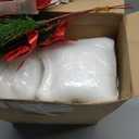 Nuogo 6 Pcs Christmas Artificial Poinsettia Flower with Terracotta Pots Vase and Stickers Christmas Tabletop Centerpiece Flower Picks Holly Red Berries Faux Floral Arrangements for Xmas Home Party