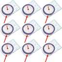 BBTO 9 Pieces Orienteering Compass Hiking Backpacking Camping Compass Map Reading Outdoor Waterproof Compass for Scout Men Women