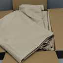 HolidayIdeas Waterproof Outdoor Curtains for Patio, 6 Panels - 54x108 Inches - Weatherproof Privacy Outsides Curtains for Backyard Porch Gazebo, Sunlight & UV Blocking (Cream, Grommet Top)