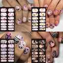 3 x 16 Sheets Halloween Nail Wraps Nail Art Stickers Decals Self-Adhesive Nail Decorations with Little Ghost Bats Pumpkin Spider Designs Acrylic Supplies for Women DIY Art Decoration (Halloween Style 3)