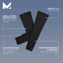 MISSION Cooling Sun Sleeves, UPF 50 UV Protection, Instant Cooling, 2hr Cool, Lightweight 4-Way Stretch, One Size Fit (Black)