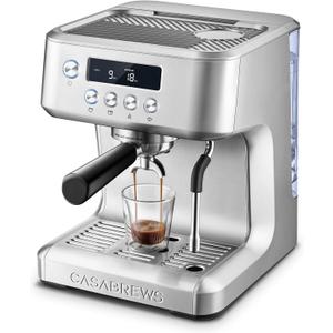CASABREWS Ultra Pro 20 Bar Espresso Machine with Fast Heating System
Ready in 3 Seconds, LCD Display, Custom Brew Temp, 20-Bar Italian Pump, 3 Holes Steam Wand, Latte & Cappuccino Machine