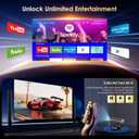 Projector with WiFi and Bluetooth, Electric Focus & Vertical Keystone, 1080P HD 4K Support, Smart Projector with Built-in Streaming Apps, Portable Projector for Outdoor & Home Movie