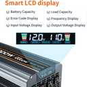 5000 watt Power Inverter DC 12V to AC 110V/120V Converter,10000w Peak.Comes with LCD Display,Wireless Controller, 4AC outlets,1USB.RV Inverter,Suitable for Camping,and Off-Grid Solar Inverter Systems