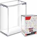1PC Acrylic Magnetic Case for Booster Bundle/Build & Battle Magnetic Lid Clear Display Box for Sword and Shield Scarlet & Violet 3.5 151 Booster Bundle Protector Acrylic Storage Container