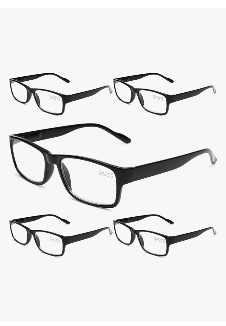 Gaoye Professional Reading Glasses for All Day - Computer Readers with Blue Light Protection - Value Pack