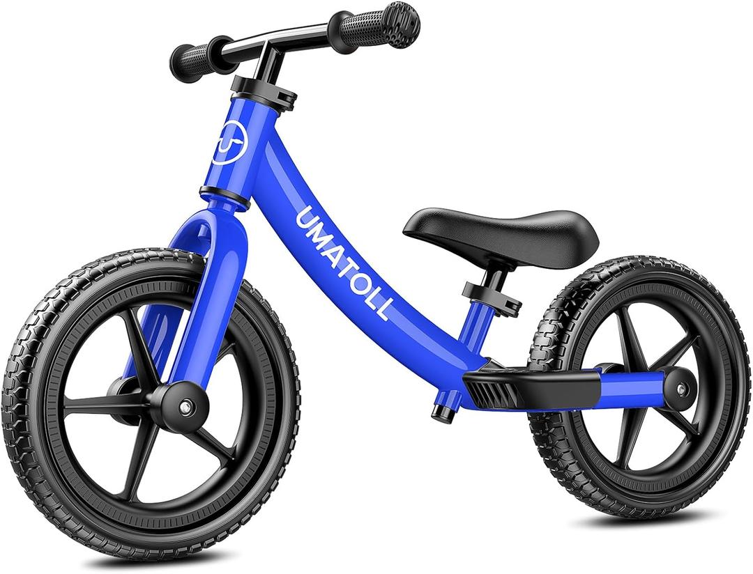Umatoll Toddler Balance Bike 2 Year Old, Kids Bike Toy for 18 Months to 5 Years Old, Tool-Free Adjustment, Birthday Gifts for 2-3 Boys Girls, No Pedal