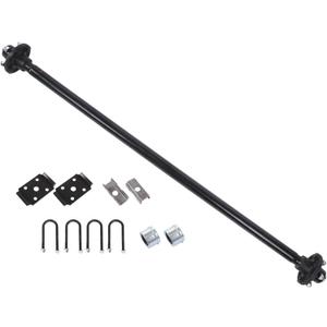 Trailer Axle 2000 lbs Axle Beam 4 Lug Trailer Axle 56.5 inch Hub Face 46.5 inch Spring Center