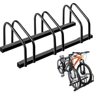 Bike Floor Rack Bike Floor Parking Bicycle Parking Rack Bike Storage Stand Bike Floor Stand Bicycle Storage Organizer for Mountain Bike, Road Bike Fit 22-28" Wheel Stand Tire Width 2.2"
