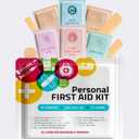 Personal First Aid Kit- 10 PACK | Clean, Treat, Protect Minor Cuts, Scrapes and Burns | Perfect for Home, Office, Car, School, Business, Camping | Individually wrapped First Aid Products (Multi-Color)